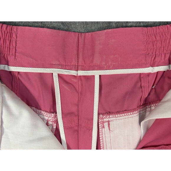 Vintage Izod Club Women's Pink Pleated High Waist Belted Shorts Size 10 - Picture 8 of 12